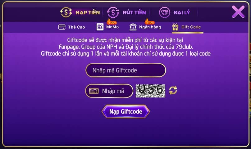 Nhận Gift code từ 79club Nhận Gift code từ 79club