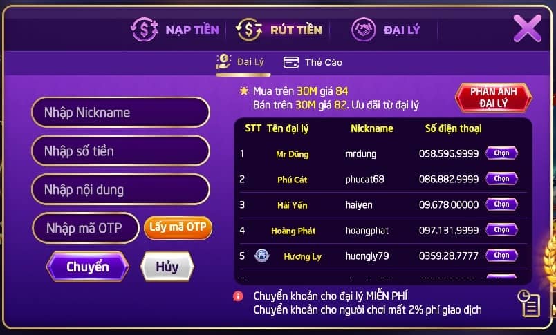 Hướng dẫn rút tiền 79club qua đại lý Hướng dẫn rút tiền 79club qua đại lý