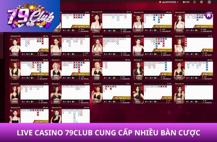 Ưu điểm của Live Casino 79Club